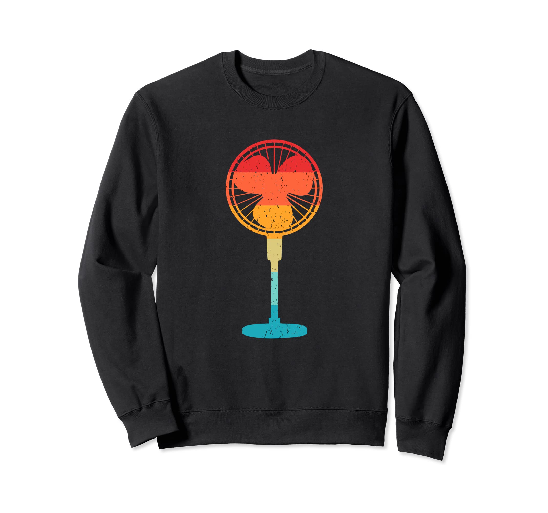 Fan Silhouette 70S 80S Distressed Sweatshirt - Graphic Print for Adults - T-Shirt, Sweatshirt, Hoodie
