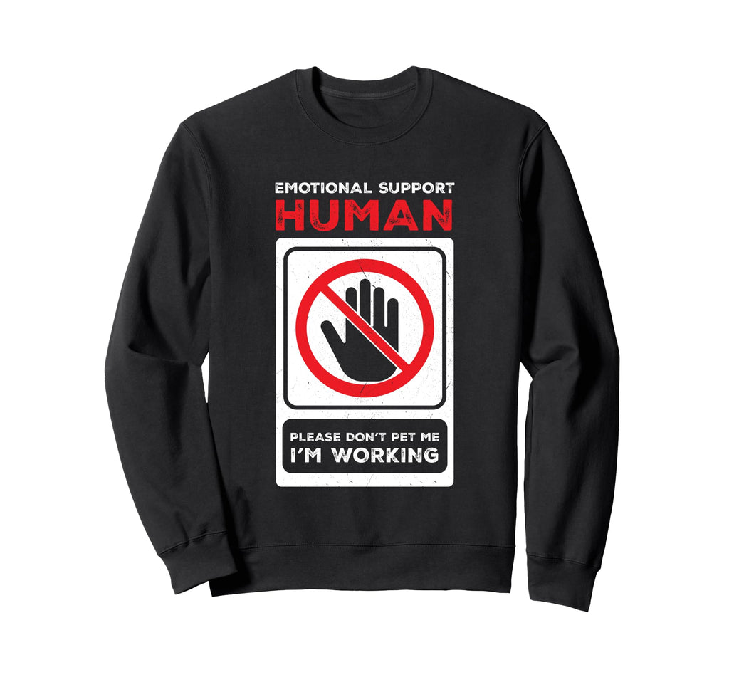 Emotional Support Human Halloween Sweatshirt - Aesthetic Graphic Men Women - T-Shirt, Sweatshirt, Hoodie