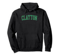 Clayton Mo Distressed Green Varsity Hoodie - Unique Graphic Unisex - T-Shirt, Sweatshirt, Hoodie