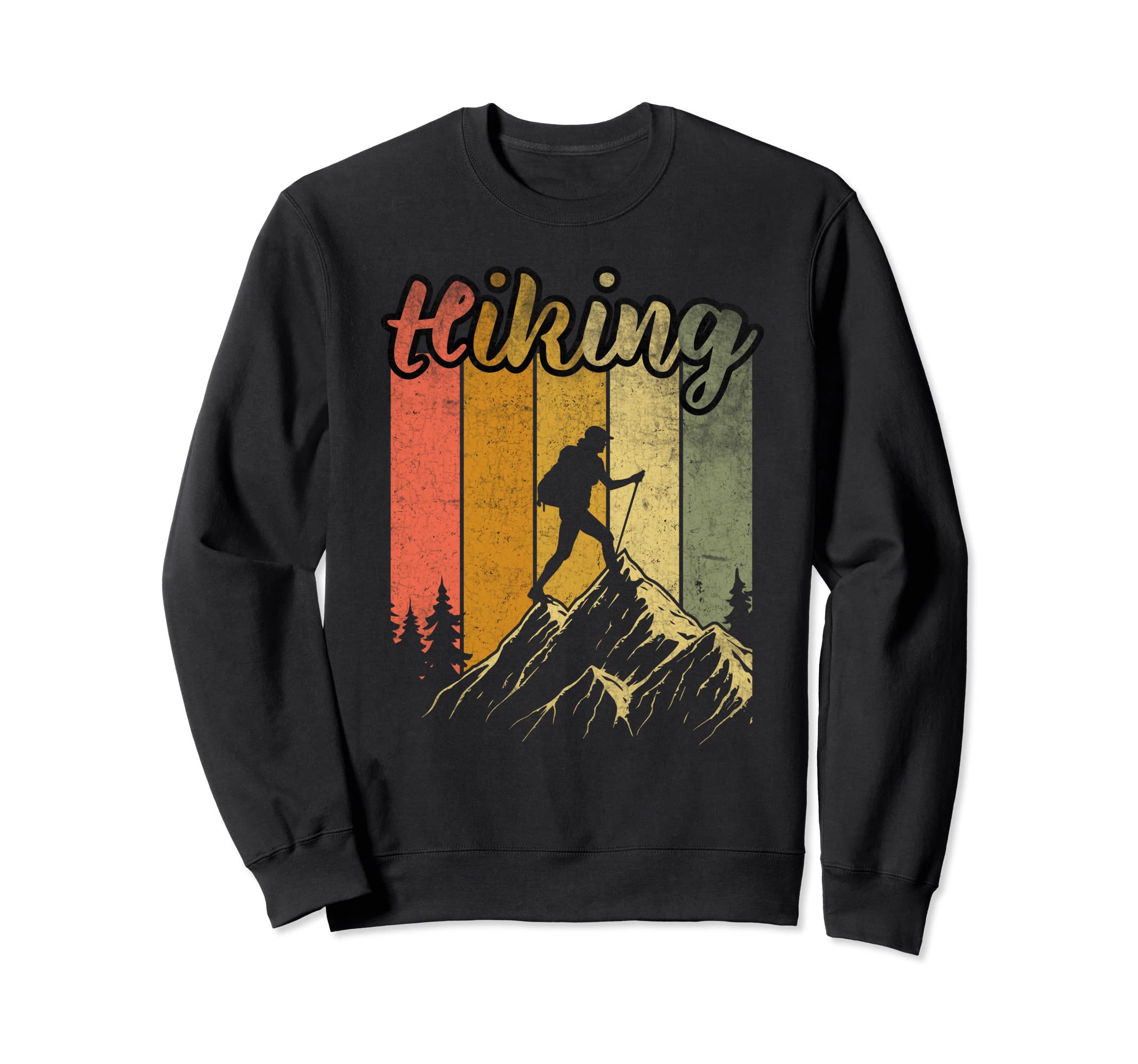 Hiking Outdoor Camping Sunset Colors Sweatshirt - Novelty Apparel Unisex - T-Shirt, Sweatshirt, Hoodie