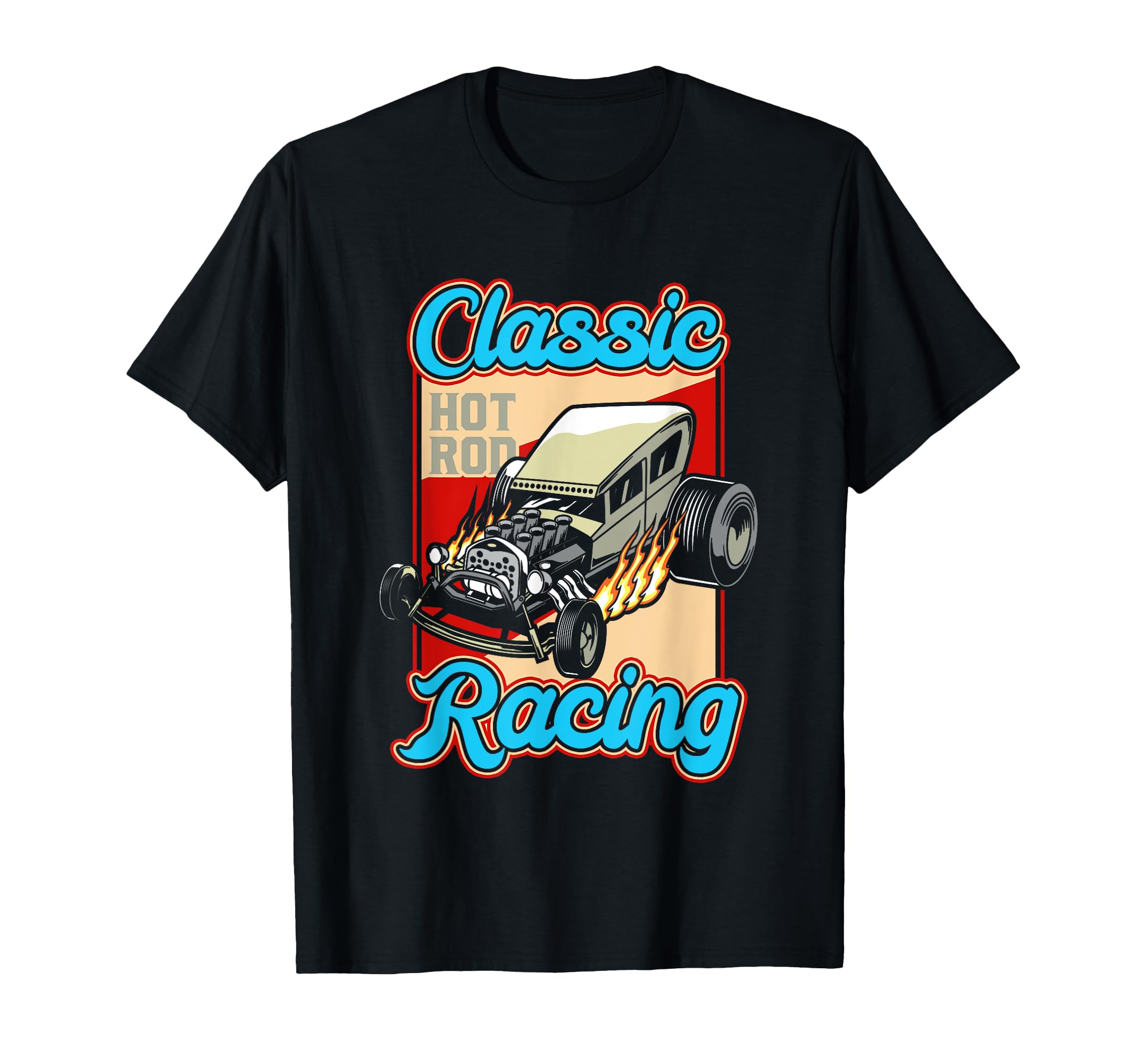 Old Hot Rod Racing Automobile T-Shirt - Minimalist Print for Adults - T-Shirt, Sweatshirt, Hoodie