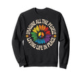 Peace Flower Imagine All People Sweatshirt - Minimalist Print for Adults - T-Shirt, Sweatshirt, Hoodie