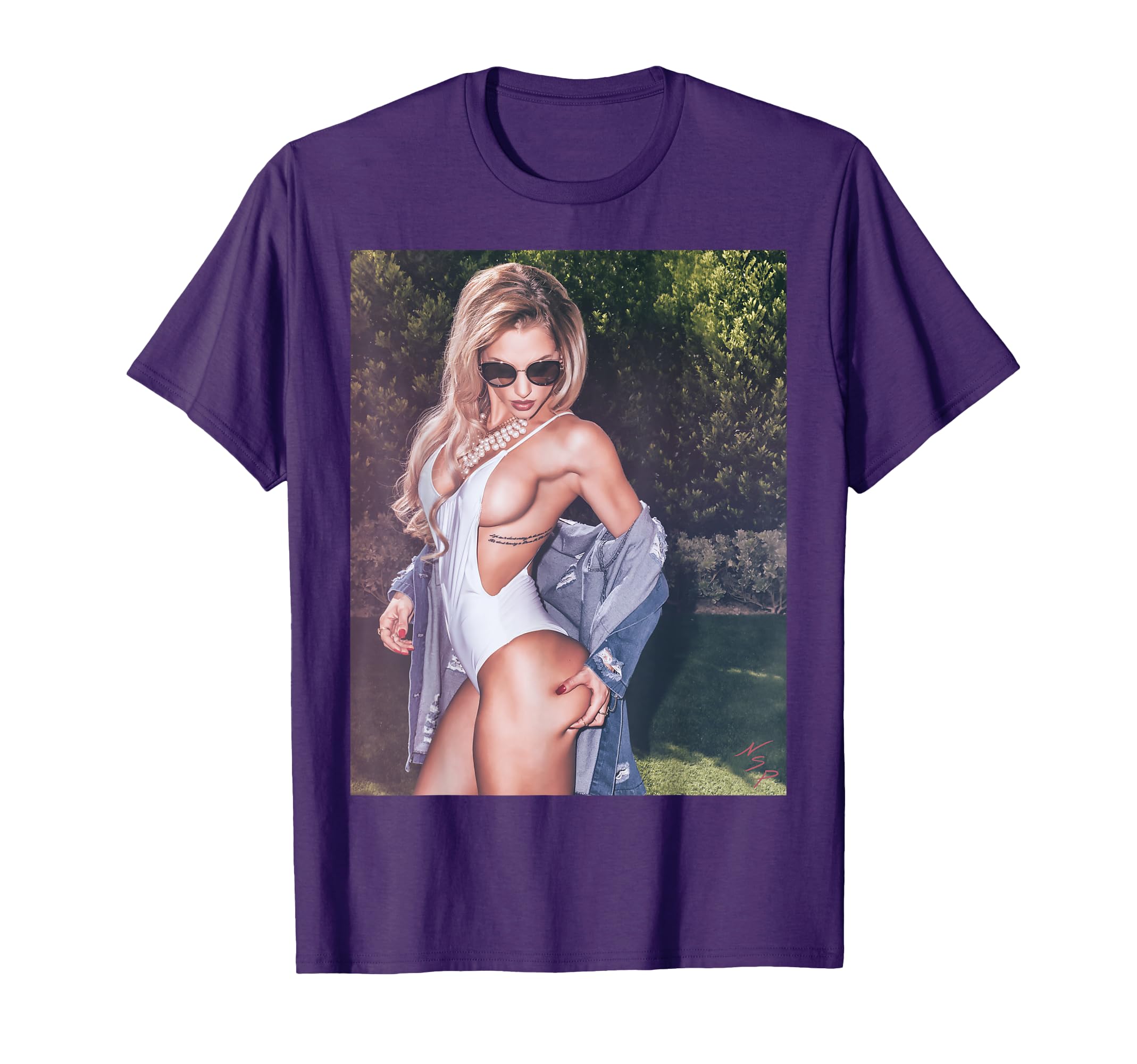 Hot Beautiful Blonde Pinup Model T-Shirt - Trendy Graphic for Adults - T-Shirt, Sweatshirt, Hoodie