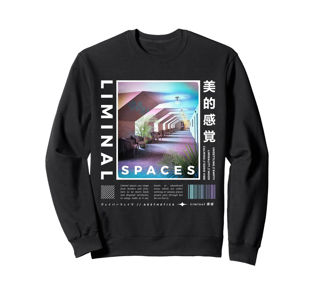 Liminal Spaces Internet 80S 90S Sweatshirt - Fun Novelty Design for Adults - T-Shirt, Sweatshirt, Hoodie