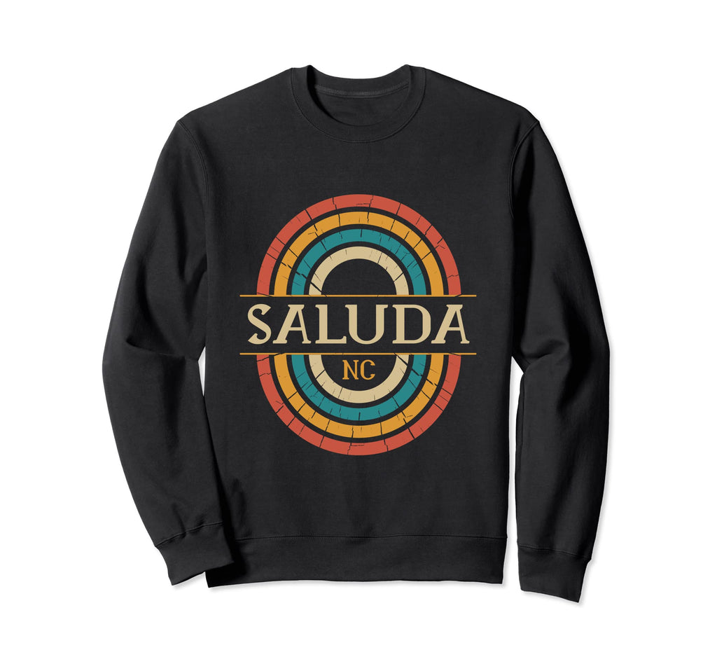 Saluda North Carolina Nc Distressed Sweatshirt - Graphic Print Men Women - T-Shirt, Sweatshirt, Hoodie