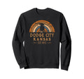Dodge City Kansas Ks Wild West Sweatshirt - Minimalist Print Unisex - T-Shirt, Sweatshirt, Hoodie