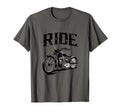 Chopper Motorcycle Ride Distressed T-Shirt - Fun Novelty Design for Adults - T-Shirt, Sweatshirt, Hoodie