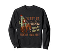 Womens Howdy Hos Cowboy Santa Sweatshirt - Casual Everyday Wear Unisex - T-Shirt, Sweatshirt, Hoodie
