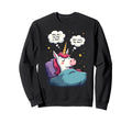 Unicorn Overthinking Funny Sleep Sweatshirt - Novelty Apparel for Adults - T-Shirt, Sweatshirt, Hoodie