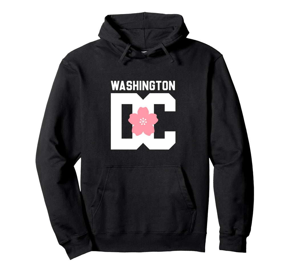 Washington Bold Typography Cherry Hoodie - Streetwear Style Men Women - T-Shirt, Sweatshirt, Hoodie