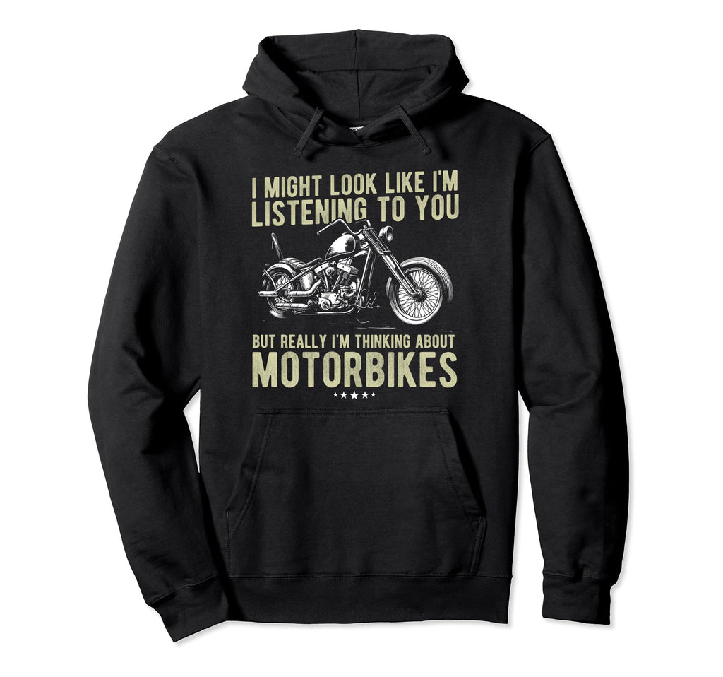 Funny Motorbike Rider Birthday Hoodie - Streetwear Style for Adults - T-Shirt, Sweatshirt, Hoodie