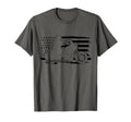 Patriotic Motorcycle American Flag Biker T-Shirt - Unique Graphic Men Women - T-Shirt, Sweatshirt, Hoodie