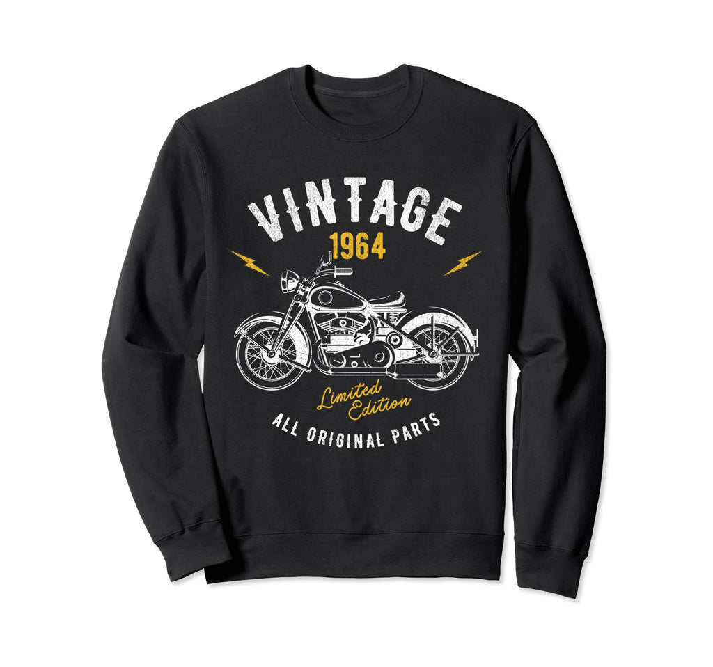 1964 Motorcycle Bikers Sixtieth Sweatshirt - Aesthetic Graphic Men Women - T-Shirt, Sweatshirt, Hoodie