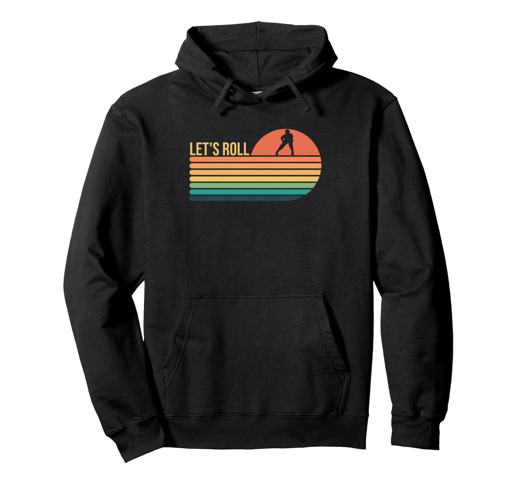 Roller Skating Skate Skater Lets Roll 70S Hoodie - Custom Art Print Unisex - T-Shirt, Sweatshirt, Hoodie