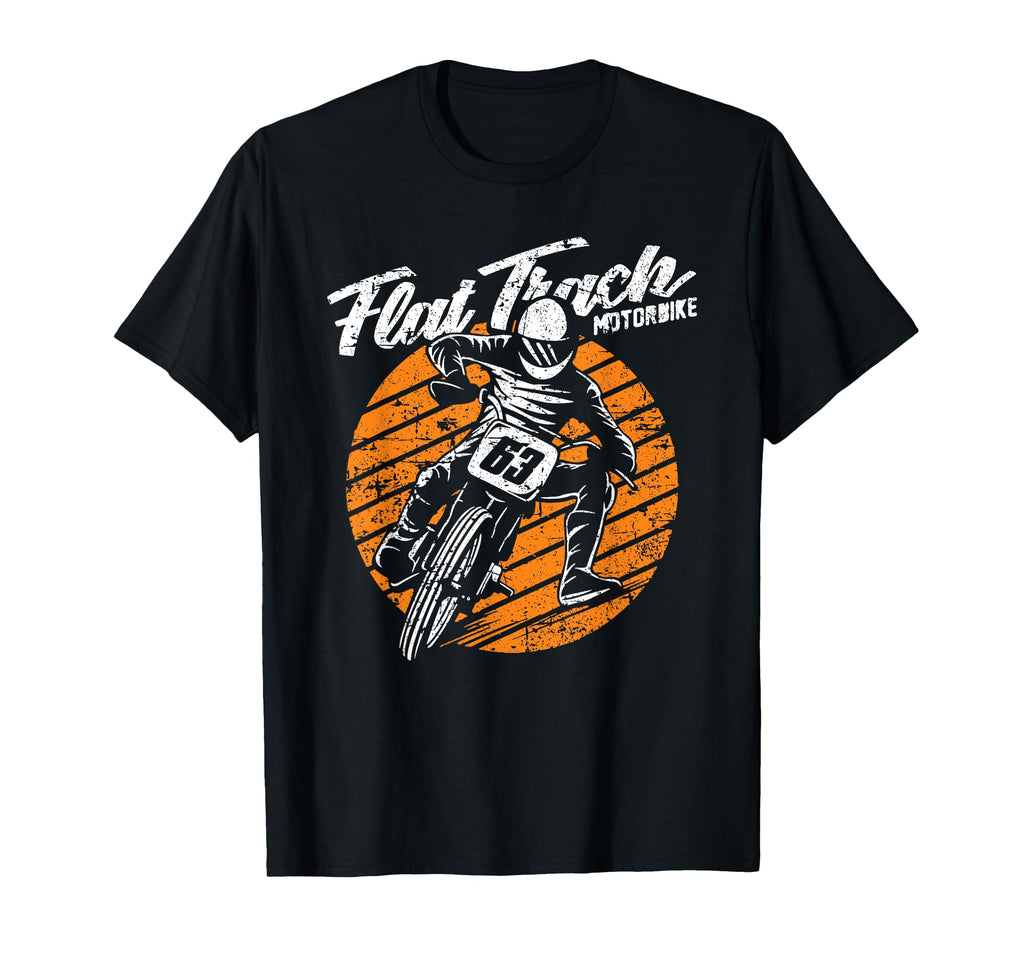 Flat Track Motorcycle Racing T-Shirt - Trendy Graphic for Adults - T-Shirt, Sweatshirt, Hoodie