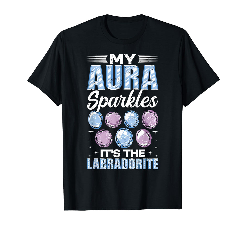 Crystal Healing Labradorite Aura T-Shirt - Graphic Print Men Women - T-Shirt, Sweatshirt, Hoodie