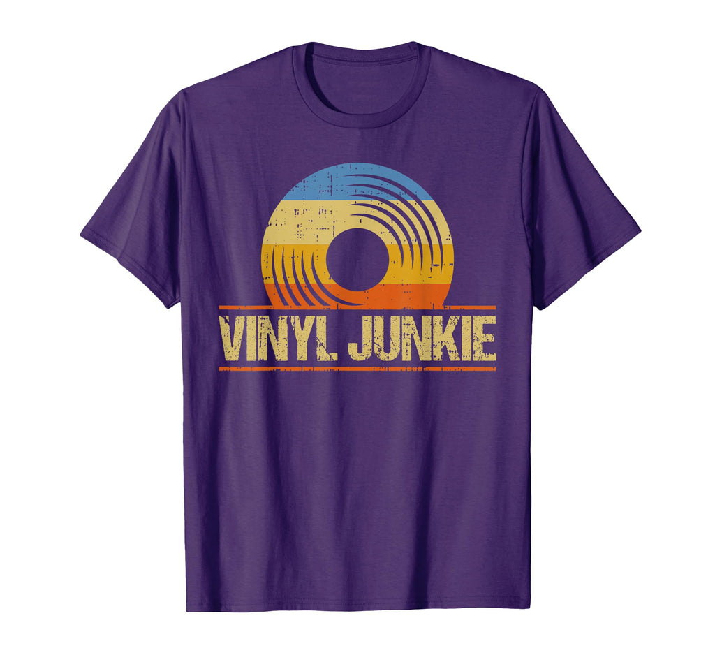 Funny Vinyl Junkie Record Collector T-Shirt - Unique Graphic Men Women - T-Shirt, Sweatshirt, Hoodie