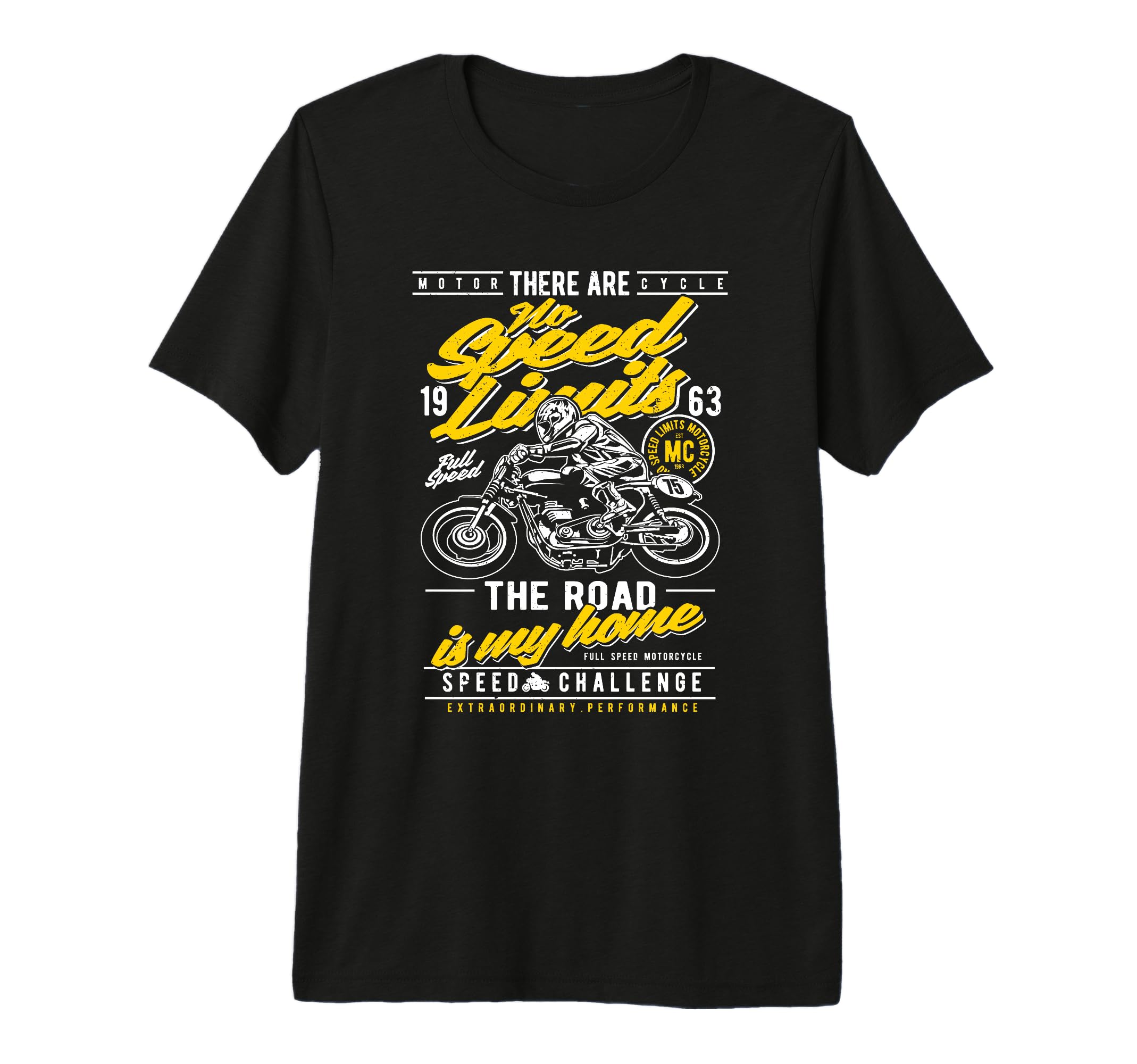 Motorcycle Race Tri Blend T-Shirt - Unique Graphic for Adults - T-Shirt, Sweatshirt, Hoodie