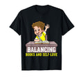 Balancing Books And Self Love Mental T-Shirt - Aesthetic Graphic Men Women - T-Shirt, Sweatshirt, Hoodie