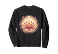 Boho Lotus Flower Mandala Yoga Sweatshirt - Custom Art Print for Adults - T-Shirt, Sweatshirt, Hoodie