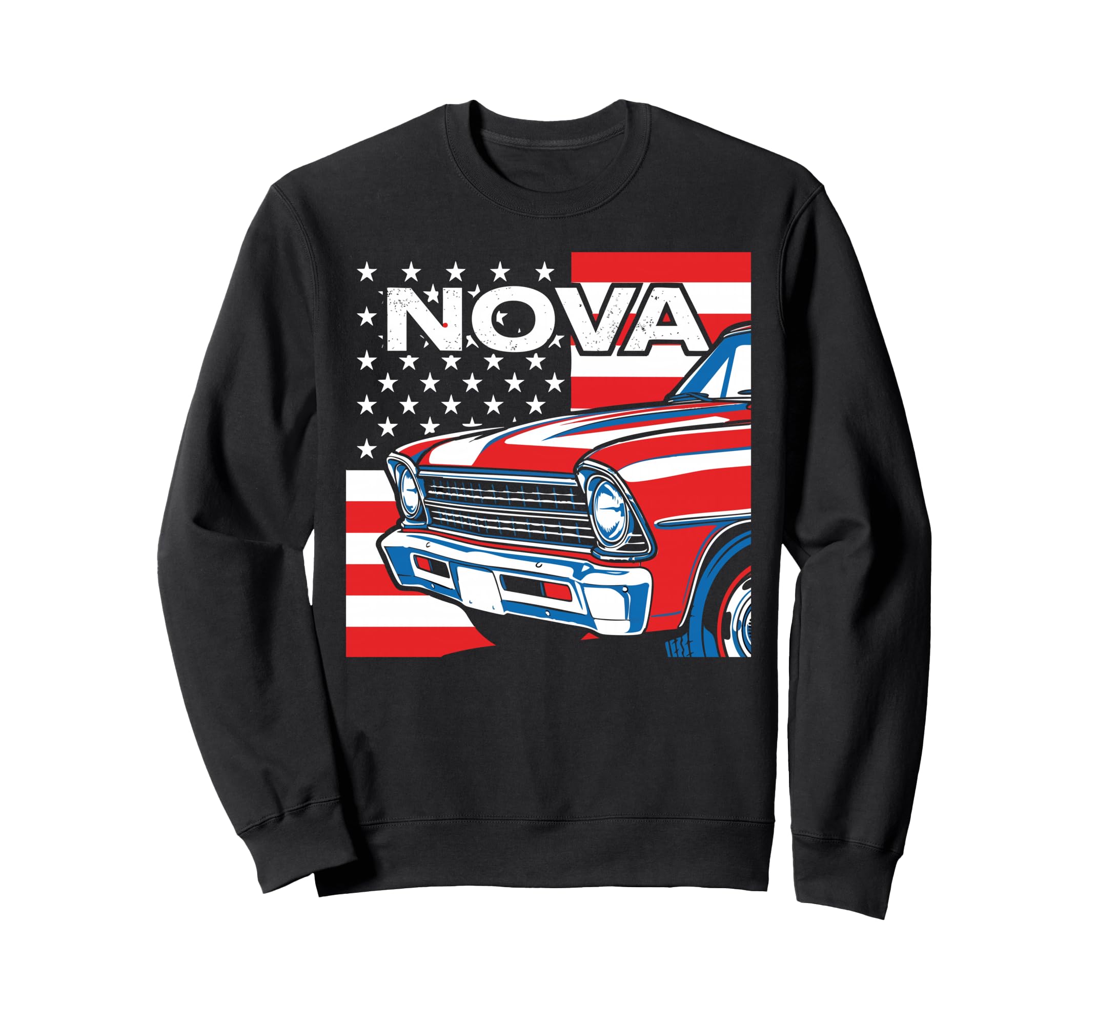 1966 1967 Nova Ss Front Grill Old Sweatshirt - Custom Art Print for Adults - T-Shirt, Sweatshirt, Hoodie