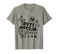 Anti Social Butterfly Heart Freedom T-Shirt - Trendy Graphic for Adults - T-Shirt, Sweatshirt, Hoodie