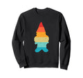 Gnome Silhouette 70S 80S Sweatshirt - Custom Art Print for Adults - T-Shirt, Sweatshirt, Hoodie