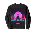 Synthwave Alien Buddha Cyberpunk 80S Sweatshirt - Unique Graphic Men Women - T-Shirt, Sweatshirt, Hoodie