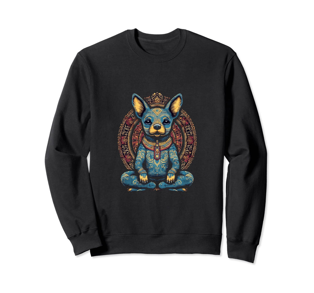 Yoga Dog Meditation Namaste Zen Sweatshirt - Trendy Graphic Men Women - T-Shirt, Sweatshirt, Hoodie