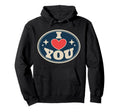 I Heart You Western Country Valentine Hoodie - Trendy Graphic Unisex - T-Shirt, Sweatshirt, Hoodie