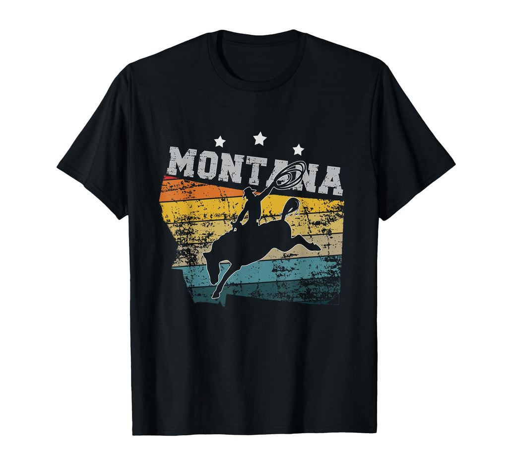Montana Cowboy T-Shirt - Custom Art Print Unisex - T-Shirt, Sweatshirt, Hoodie