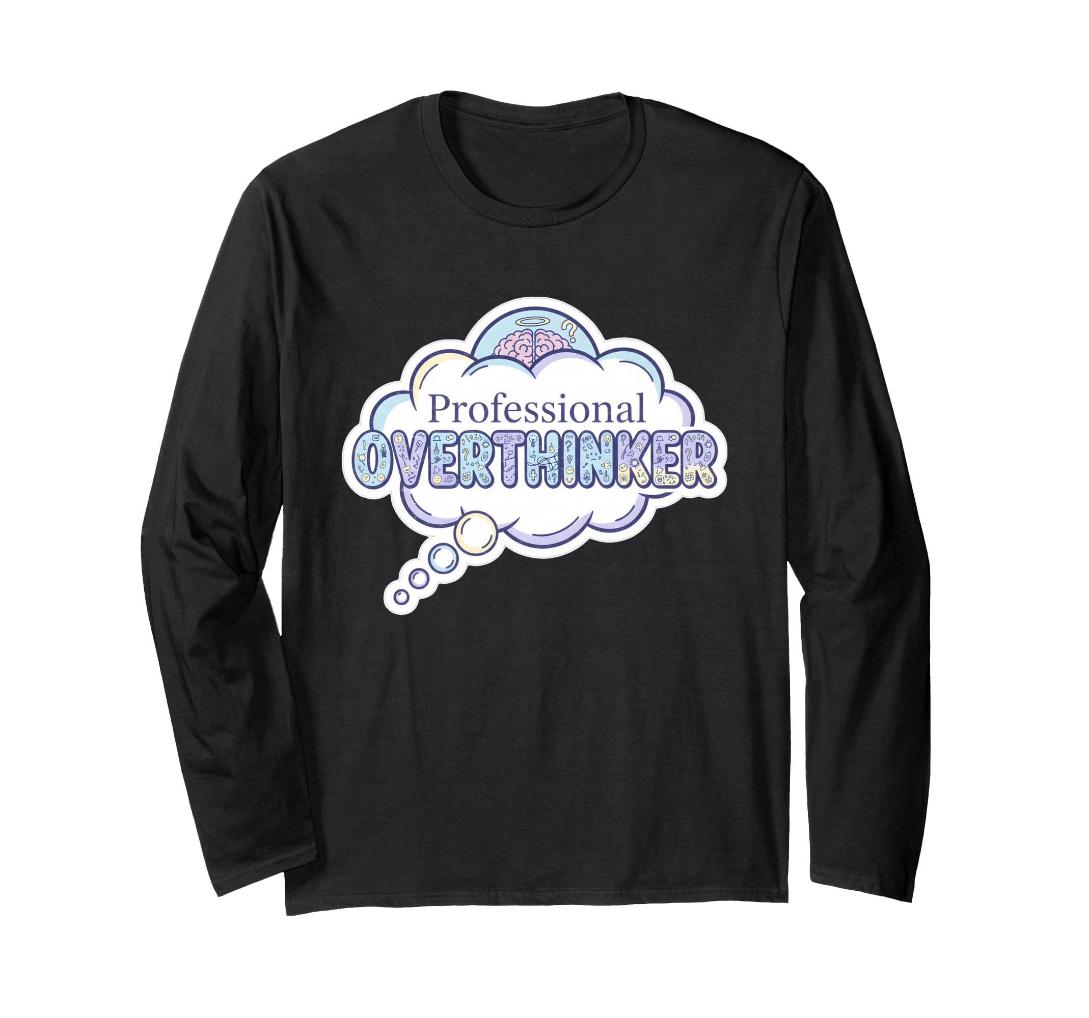 Professional Overthinker Pastel T-Shirt - Aesthetic Graphic for Adults - T-Shirt, Sweatshirt, Hoodie