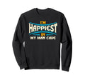 Cave Happiness Typography Sweatshirt - Graphic Print for Adults - T-Shirt, Sweatshirt, Hoodie