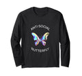 Anti Social Butterfly Introverts T-Shirt - Minimalist Print Unisex - T-Shirt, Sweatshirt, Hoodie