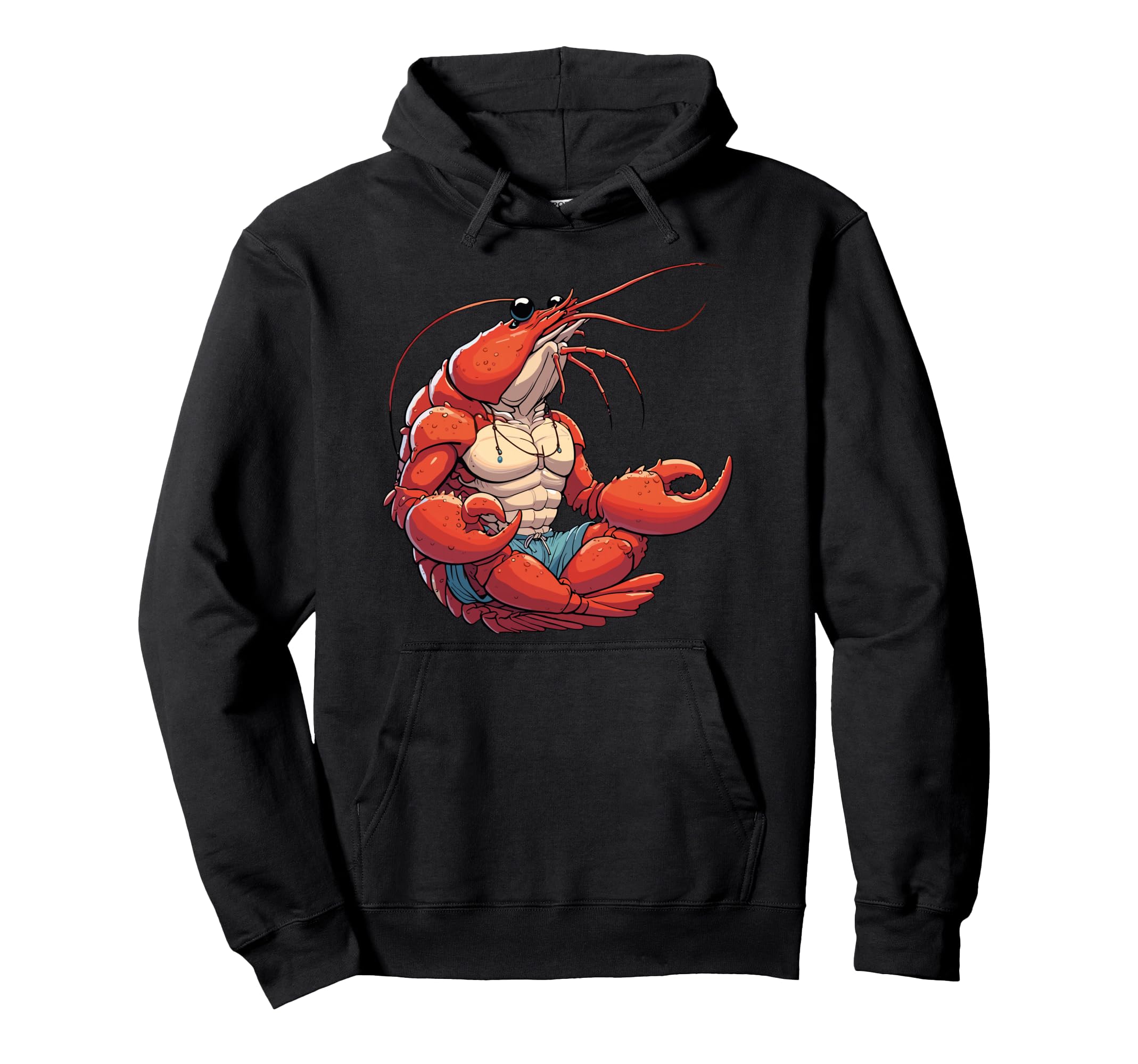 Meditation Lobster Yoga Pose Relaxing Hoodie - Streetwear Style Unisex - T-Shirt, Sweatshirt, Hoodie