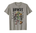 Howdy Desert Dancing Skeleton Cowboy Boots T-Shirt - Trendy Graphic Unisex - T-Shirt, Sweatshirt, Hoodie