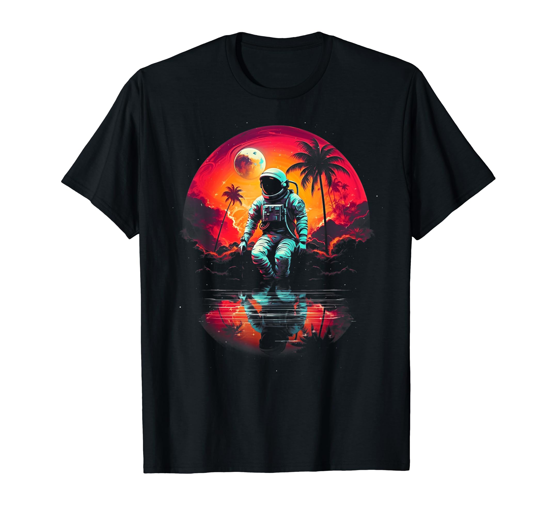 Synthwave Astronaut Cyberpunk 80S Sci T-Shirt - Streetwear Style Men Women - T-Shirt, Sweatshirt, Hoodie