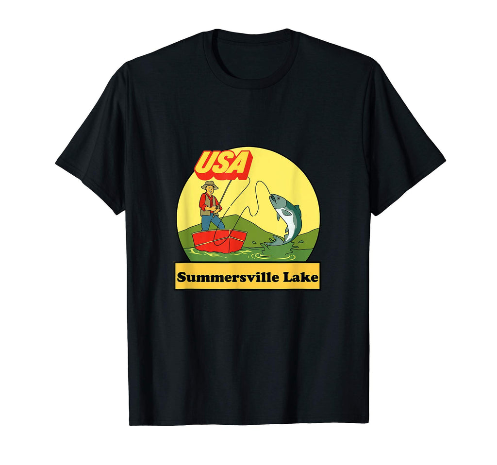 West Virginia Summersville Lake Usa T-Shirt - Custom Art Print Unisex - T-Shirt, Sweatshirt, Hoodie