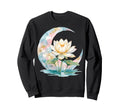 Funny Yoga Lotus Flower Sweatshirt - Casual Everyday Wear for Adults - T-Shirt, Sweatshirt, Hoodie
