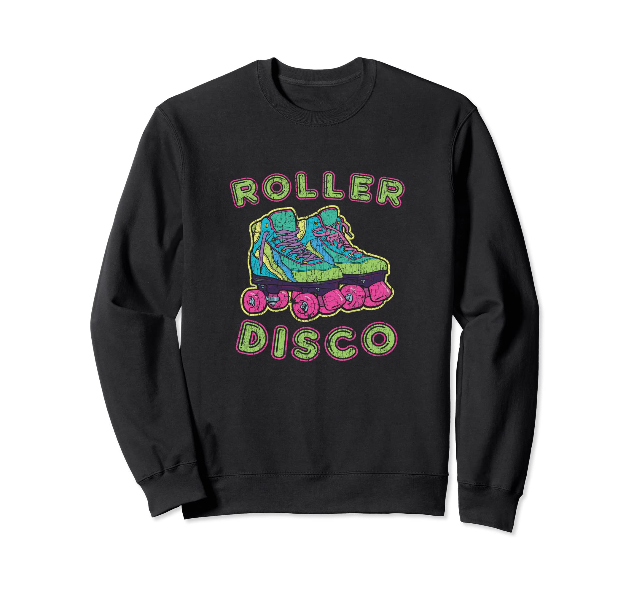 Roller Skates Disco 70S 80S 90S Sweatshirt - Unique Graphic for Adults - T-Shirt, Sweatshirt, Hoodie