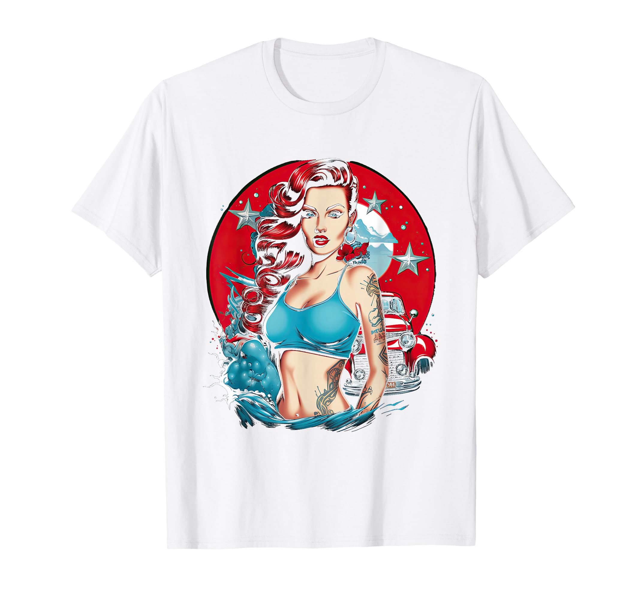 Pinup Pin Up T-Shirt - Fun Novelty Design Men Women - T-Shirt, Sweatshirt, Hoodie