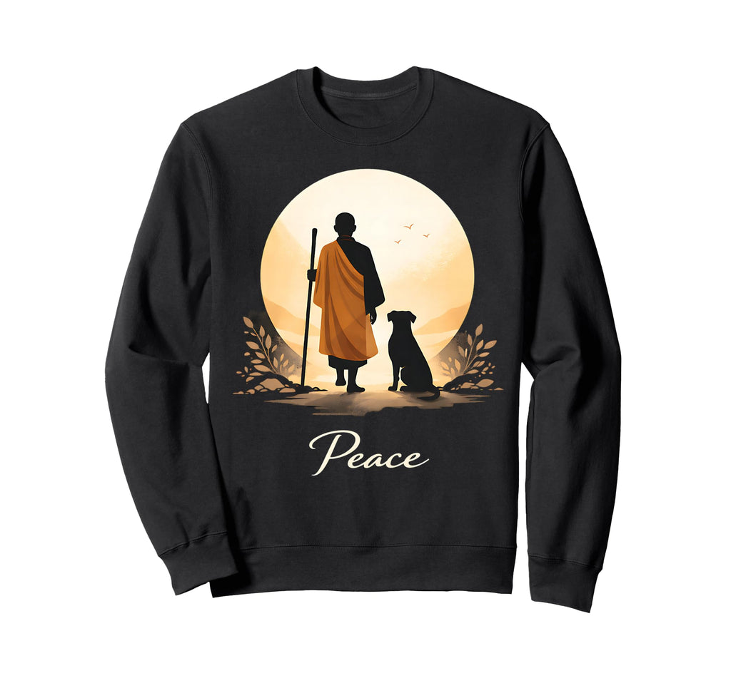 Minimalist Zen Art Walk Peace Sweatshirt - Minimalist Print for Adults - T-Shirt, Sweatshirt, Hoodie