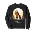 Minimalist Zen Art Walk Peace Sweatshirt - Minimalist Print for Adults - T-Shirt, Sweatshirt, Hoodie
