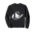 Cowboy Hat Pixelated Wild West Gamer Sweatshirt - Graphic Print Unisex - T-Shirt, Sweatshirt, Hoodie