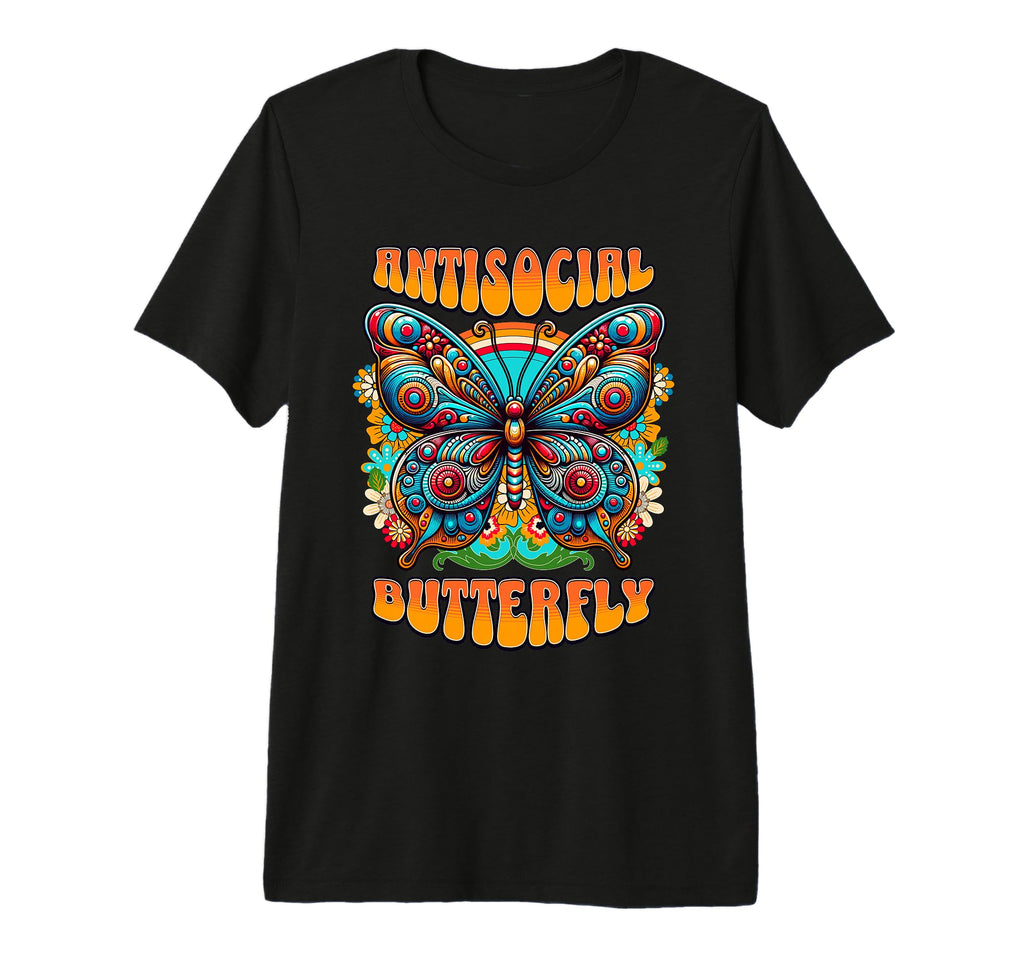 Antisocial Butterfly Funny Very T-Shirt - Streetwear Style Men Women - T-Shirt, Sweatshirt, Hoodie