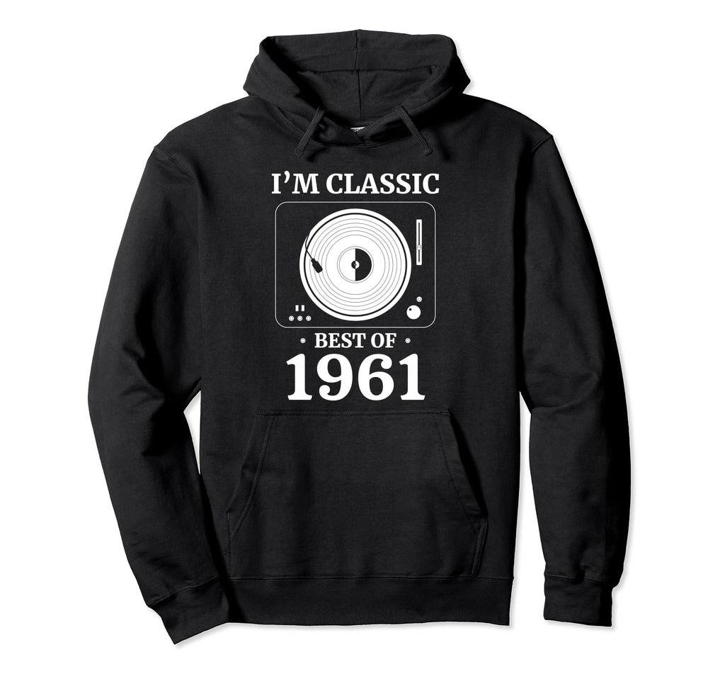 1961 Birthday Vinyl Lp Music Hoodie - Casual Everyday Wear for Adults - T-Shirt, Sweatshirt, Hoodie