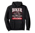 70Th Birthday 1955 Motorcyclist Hoodie - Custom Art Print for Adults - T-Shirt, Sweatshirt, Hoodie