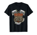 1953 Panhead Motorcycle Distressed T-Shirt - Fun Novelty Design for Adults - T-Shirt, Sweatshirt, Hoodie