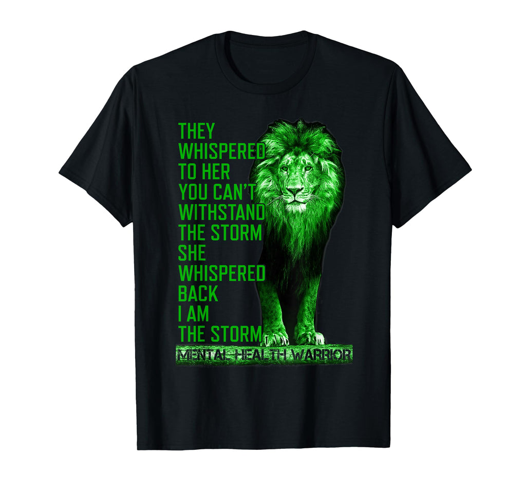 Green Lion Mental Health Being T-Shirt - Custom Art Print for Adults - T-Shirt, Sweatshirt, Hoodie