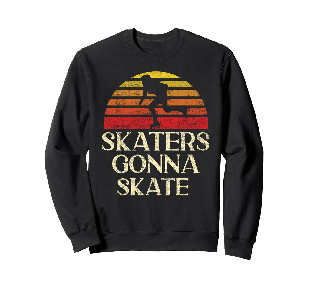 Roller Skating Skate 1970S Sweatshirt - Fun Novelty Design Unisex - T-Shirt, Sweatshirt, Hoodie